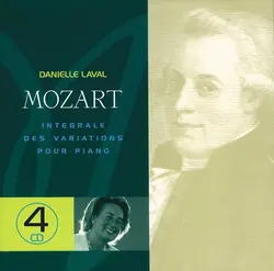 cd w.a. mozart, danielle laval - intégrale des variations pour piano