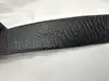 ceinture christian dior vintage en cuir noir avec boucle logo d argenté habillée de cuir, taille 85