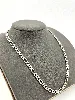chaîne en argent maille figaro l49,5cm argent 925 millième (22 ct) 22,80g