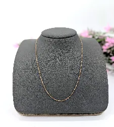 chaîne fine maille singapour en or rose or 750 millième (18 ct) 0,79g