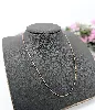 chaîne fine maille singapour en or rose or 750 millième (18 ct) 0,79g