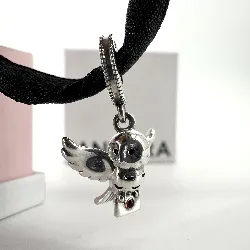 charm pandora chouette hedwige  argent 925 millième (22 ct) 4,25g
