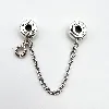 charm pandora clip chaîne de confort logo  argent 925 millième (22 ct) 5,53g