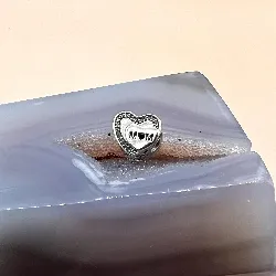 charm pandora coeur people mamam scintillant argent 925 millième (22 ct) 2,54g