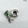 charm pandora disney robe fée clochette vert argent 925 millième (22 ct) 3,60g