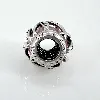 charm pandora feuilles abstraites rose argent 925 millième (22 ct) 3,63g