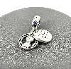 charm pandora star wars double pendant princesse leia argent 925 millième (22 ct) 3,72g