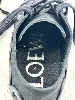 chaussures / baskets loewe rise lace up black en cuir noir
