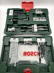 coffret v-line 41 pièces bosch pour perçage et vissage avec renvoi d'angle - 2607017316