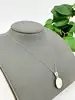 collier argent avec pendentif pierre de corse l41/46cm argent 925 millième (22 ct) 6,42g