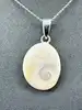 collier argent avec pendentif pierre de corse l41/46cm argent 925 millième (22 ct) 6,42g