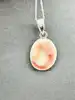 collier argent avec pendentif pierre de corse l41/46cm argent 925 millième (22 ct) 6,42g