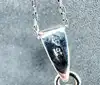 collier argent avec pendentif pierre de corse l41/46cm argent 925 millième (22 ct) 6,42g
