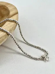 collier en argent maille boule avec pendentif ours l40cm argent 925 millième (22 ct) 19,62g