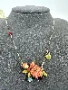 collier les néréides oiseau et fleurs