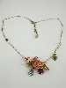 collier les néréides oiseau et fleurs