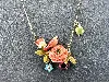 collier les néréides oiseau et fleurs