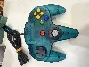 console nintendo 64 bleue transparente avec 1 manette