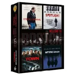 dvd coffret welcome to boston - strictly criminal + spotlight + the town + mystic river