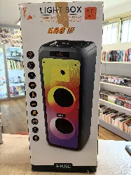 enceinte bluetooth - avec micro - 600w - light box - r-music