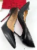 escarpins louboutin modèle decollete 554 en cuir noir