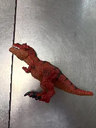 figurine jouet dinosaure tyrannosaurus rex - t rex - rouge et noir