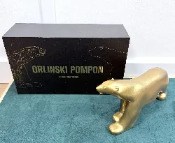 figurine richard orlinski pompon le choc des titans or