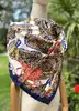 foulard / carré de soie hermès 90x90 cm sous l'égide de mars