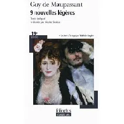 livre 9 nouvelles légères