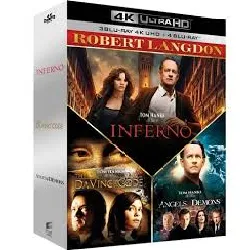 livre coffret robert langdon blu - ray 4k ultra hd