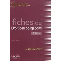 livre fiches de droit des obligations