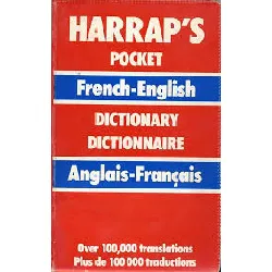 livre harrap pocket dictionnaire anglais francais
