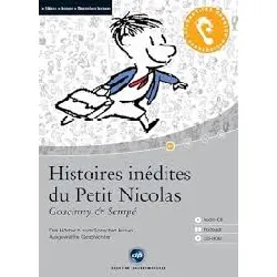 livre histoires inédites du petit nicolas