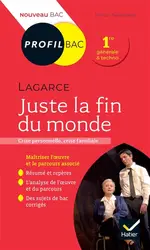 livre juste la fin du monde, de lagarce