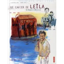 livre le cahier de leïla - de l'algérie à billancourt