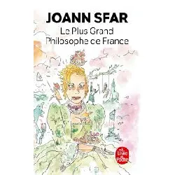 livre le plus grand philosophe de france joann sfar