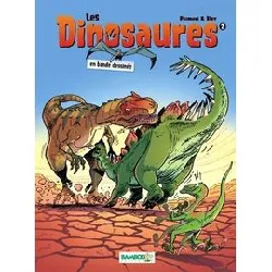 livre les dinosaures en bande dessinée - tome 2