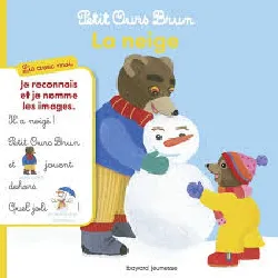 livre lis avec moi petit ours brun - la neige