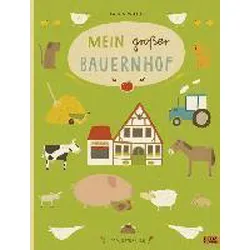 livre mein großer bauernhof - 100 % naturbuch - vierfarbiges papp-bilderbuch