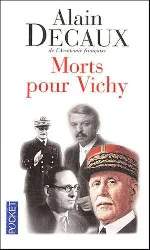 livre morts pour vichy - darlan, pucheu, pétain, laval