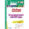 livre objectif bac fiches détachables sciences 1ère es/l