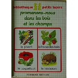 livre promenons - nous dans les bois et les champs