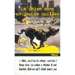 livre un chien dans un jeu de quilles