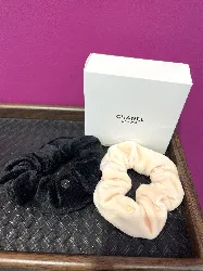 lot de 2 chouchou velour chanel la collection edition limitée asiatique