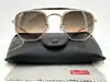 lunettes de soleil ray-ban rb3648-m the marshal ii monture en métal doré et verres morron dégradé