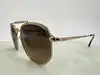 lunettes de soleil ray-ban rb3648-m the marshal ii monture en métal doré et verres morron dégradé