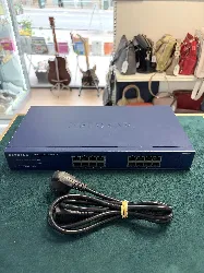 netgear jgs516v2 - commutateur - non géré - 16 x 10/100/1000 - de bureau, montable sur rack - ac 100/230 v