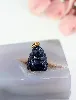 pendentif buddah en lapis-lazuli avec la bélière en or or 750 millième (18 ct) 5,61g