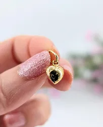 pendentif coeur bombé en or or 750 millième (18 ct) 0,71g