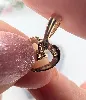 pendentif coeur serti d'un oxyde or 750 millième (18 ct) 0,53g